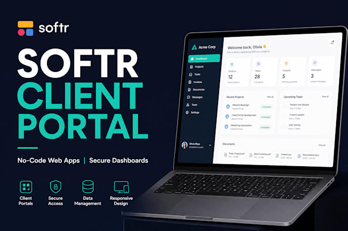 build a softr client portal and web app with airtable