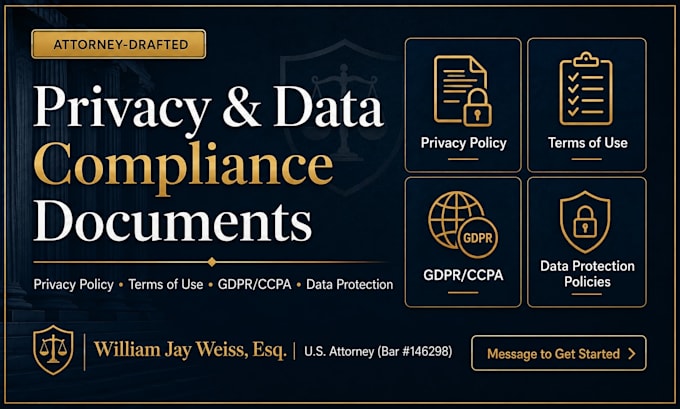 draft custom data protection policies for your online business