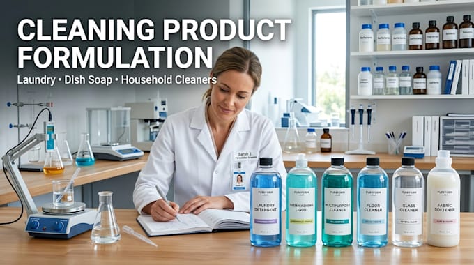 formulate laundry detergent, dish soap and household cleaners