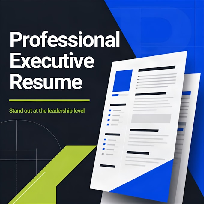 write a professional executive resume
