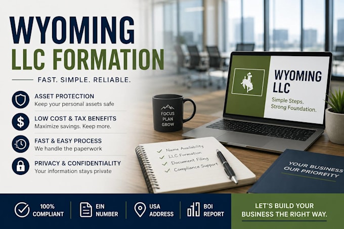 prepare a wyoming llc formation checklist and filing support
