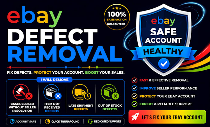 fix ebay defects, seller defects, and improve account performance