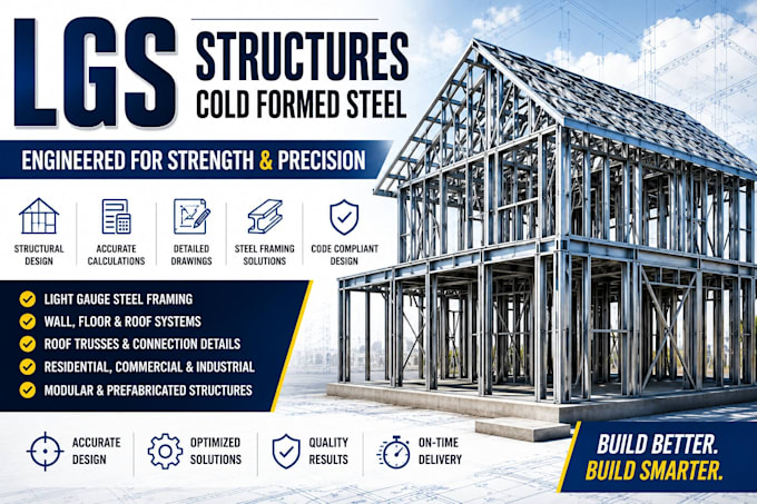 design light gauge steel structures and cold formed steel framing