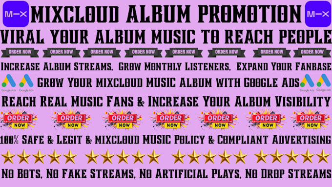do fast organic mixcloud album promotion for real growth using google ads