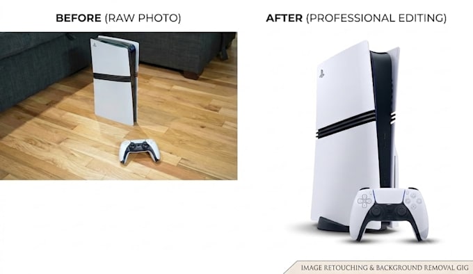 do professional background removal and object removal