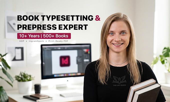 be your senior book layout designer and prepress expert