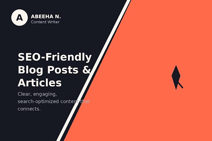 write SEO friendly blog posts and articles