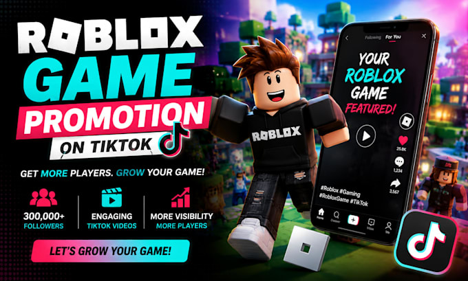 help you promote your roblox game on tiktok