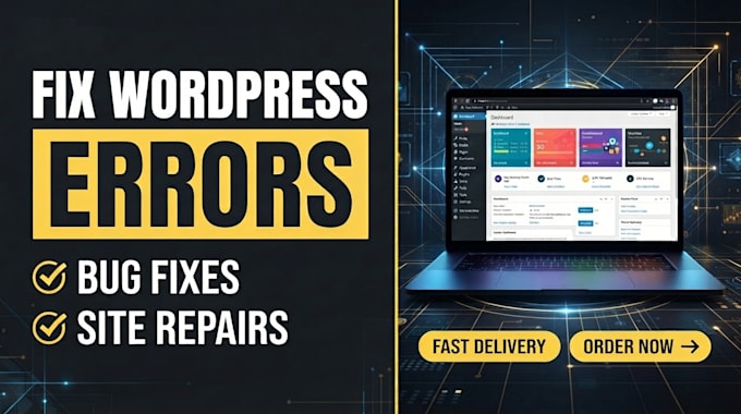 fix wordpress issues, bugs, wordpress fix errors, woocommerce fix, fix website
