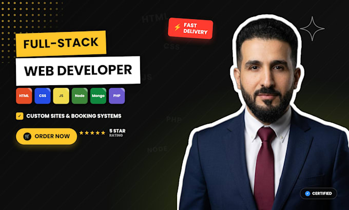 build a custom full stack website with booking software and admin panel