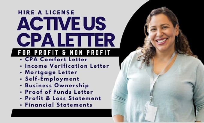 provide license CPA letter, business income verification, self employed mortgage