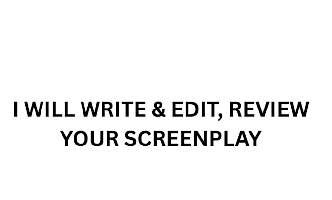 write movie script and screenplay