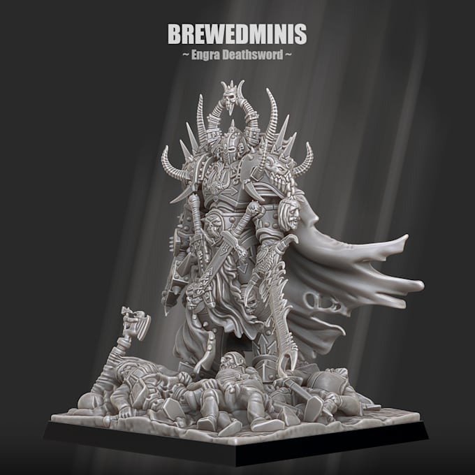 sculpt custom 3d miniatures, characters, and terrain