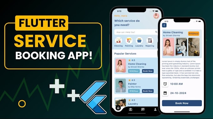 build flutter appointment app, scheduling app or booking app