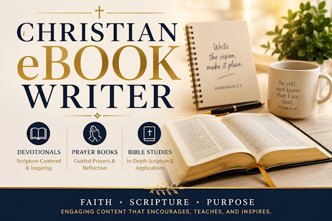 write christian devotional, prayer book and bible study ebook