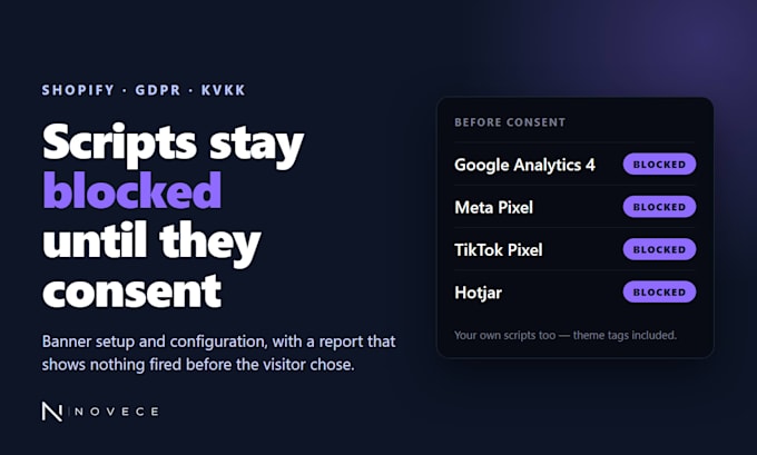 set up a shopify cookie banner that actually blocks your scripts