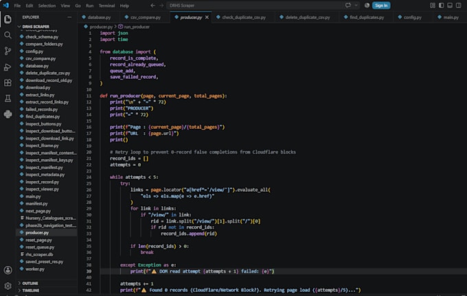 do custom python web scraping and data extraction