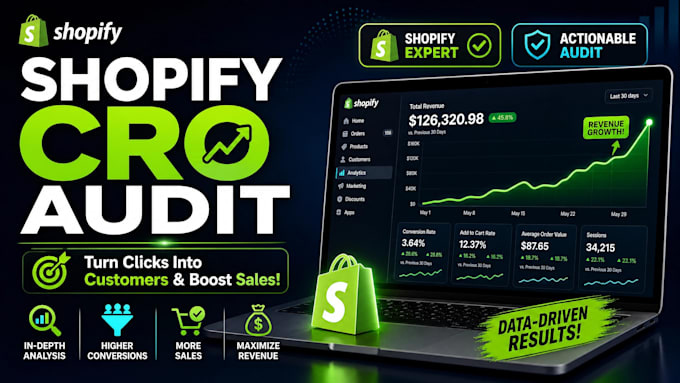 shopify conversion rate optimization for sale sales generation and cro audit