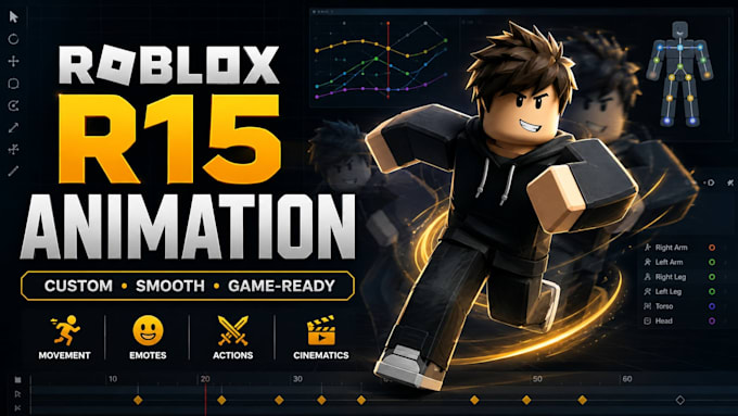 create custom roblox r15 animations for your game