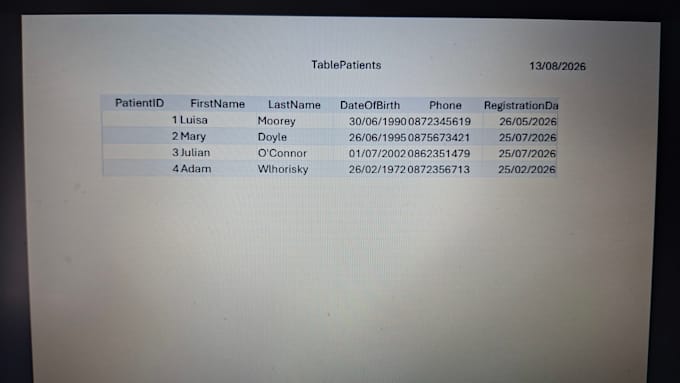 design and build your microsoft access database and mysql