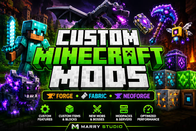 create a custom minecraft mod for forge, fabric or neoforge