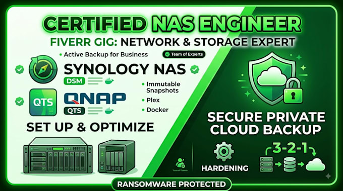 setup synology nas qnap private cloud backup server