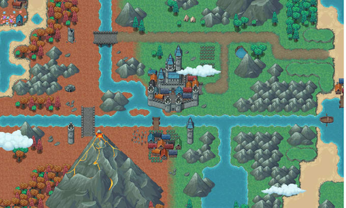 create srpg studio tileset, pixel art tileset, rpg maker tileset, rpg map design
