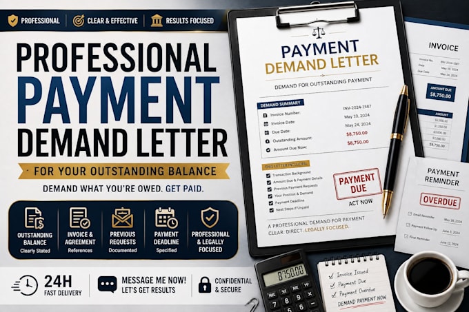 draft a professional payment demand letter for your outstanding balance