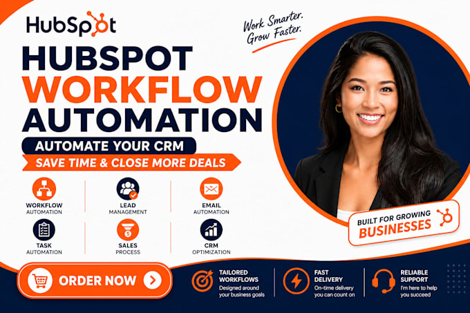 automate hubspot CRM workflows, sales process, and lead management