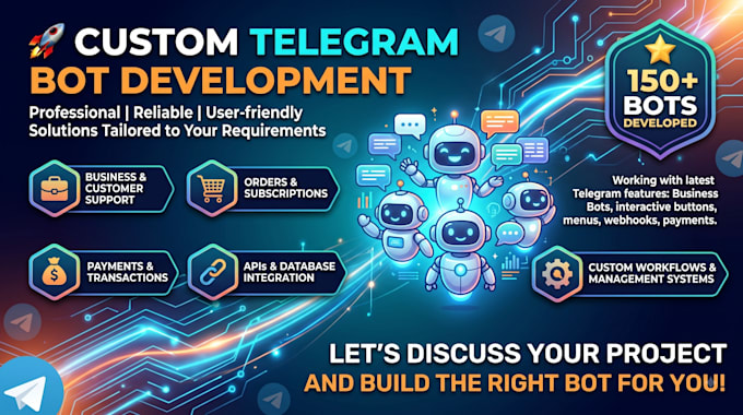 create a professional telegram bot