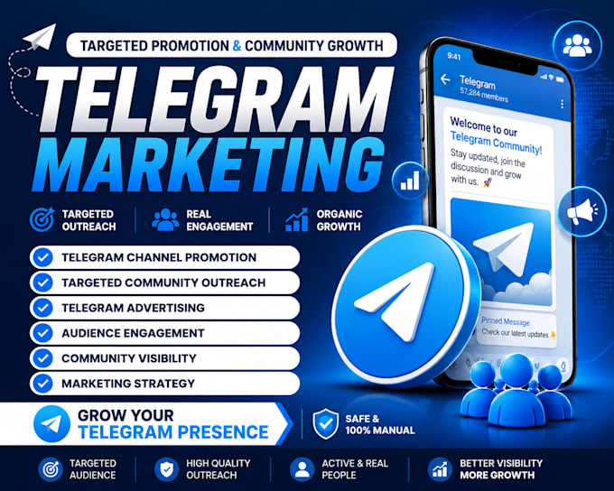 do telegram promotion, telegram marketing and crypto promotion