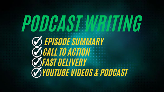 write engaging podcast script