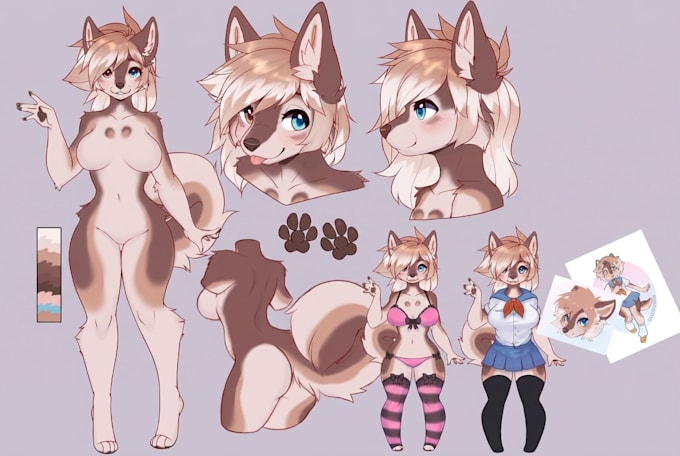 furry ref sheet furry reference sheet nsfw furry reference sheet character art