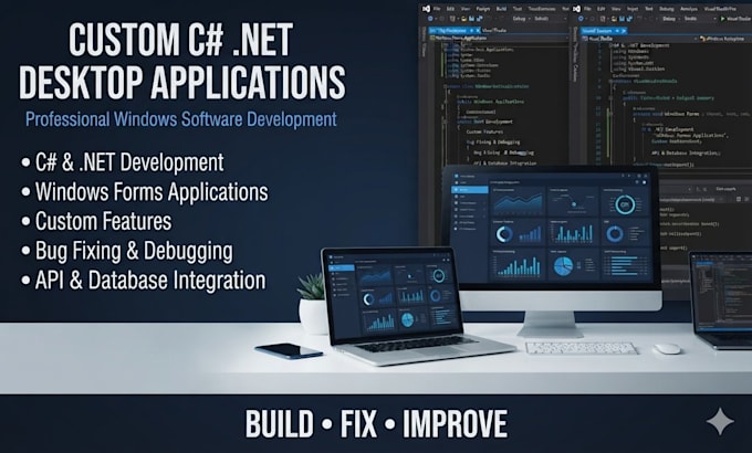 develop a custom c sharp dot net desktop application