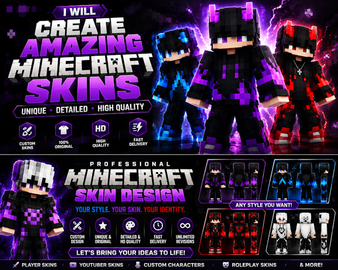 design a custom minecraft skin for your character