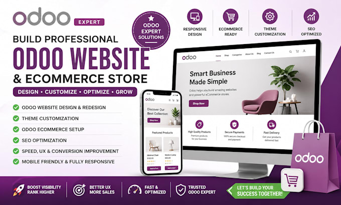 build odoo website design odoo ecommerce odoo theme customization odoo SEO