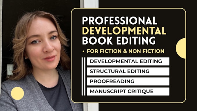 provide premium developmental and structural editing for your book