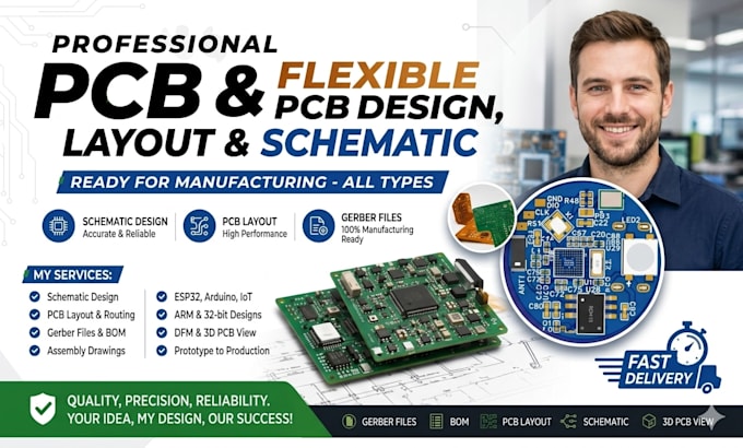 design pcb layout schematic multilayer pcb altium kicad and high speed pcb