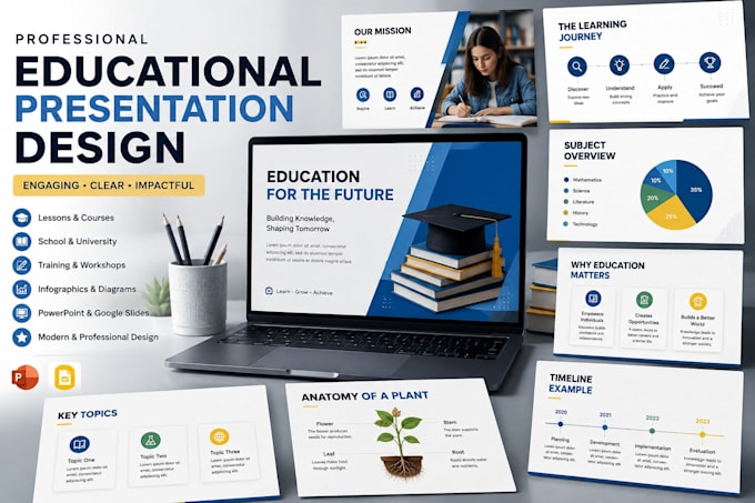 design professional and engaging educational presentations