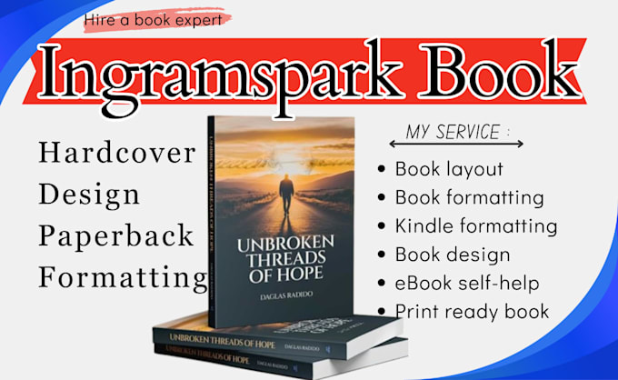 do ingramspark book interior formatting, for hardcover and paperback