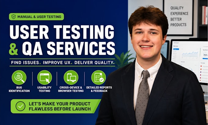 user test beta test manual test saas website app game and provide feedback