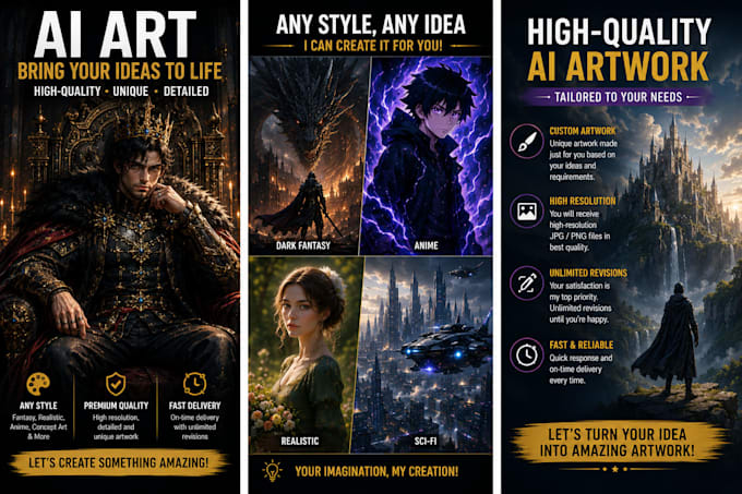 create custom ai generated images and digital art