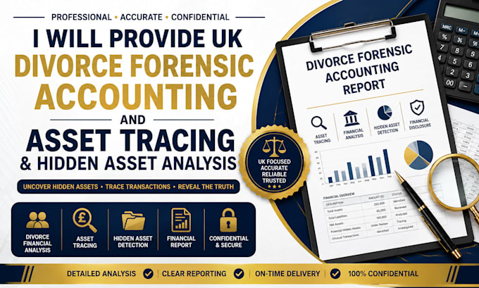 provide UK divorce forensic accounting, asset tracing and hidden asset analysis
