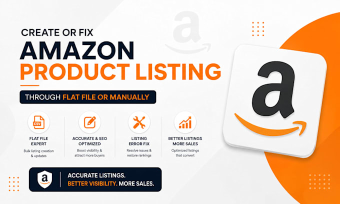 create amazon product listing using flat file
