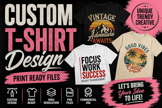 create printable t shirt designs for your brand or business