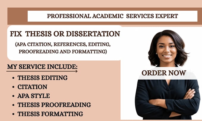 fix thesis, apa citation, references, editing, proofreading and formatting