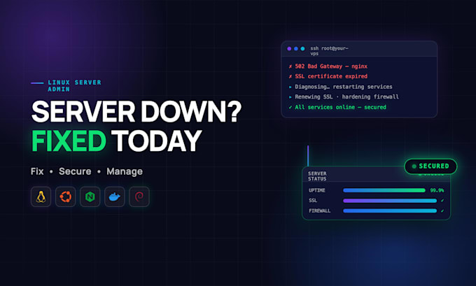 fix, secure and manage your linux vps or dedicated server