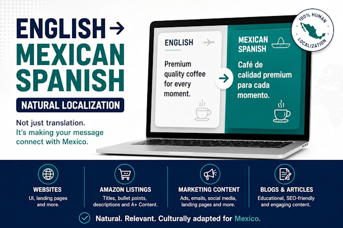 localize english content into spanish for mexico