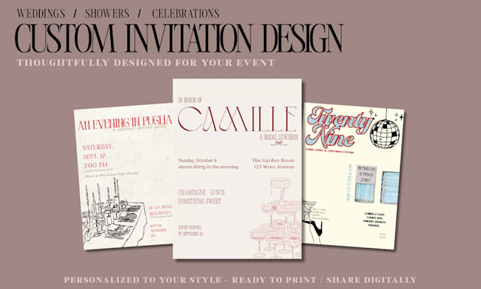 design a custom invitation