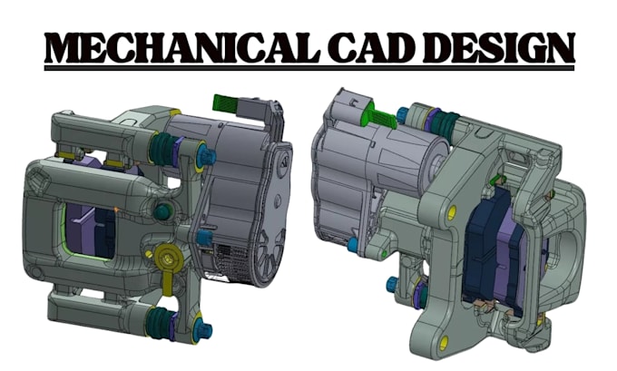 do mechanical cad design gearbox 3d mechanical parts cad model for manufacturing